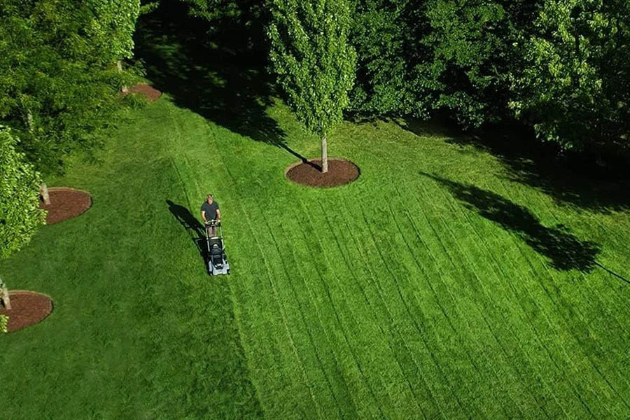 battery operated self propelled lawn mowers